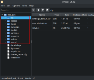 dod directory vpk file is same